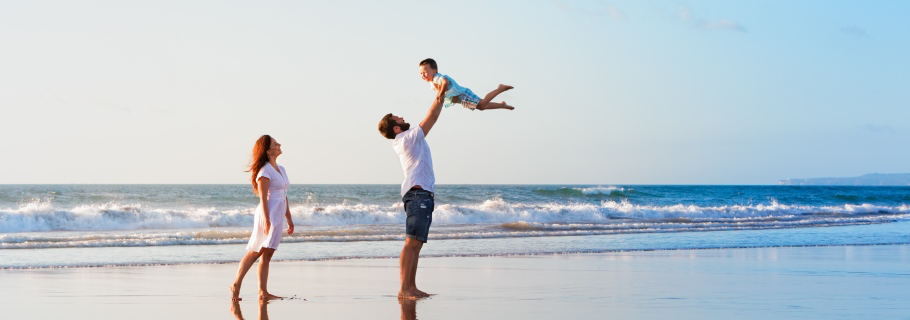 Familie am Meer